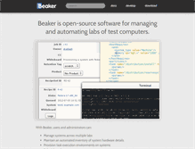Tablet Screenshot of beaker-project.org